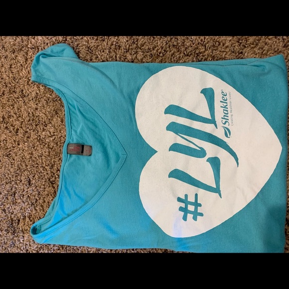 Shaklee open back tie tee size small #lyl - Picture 4 of 5